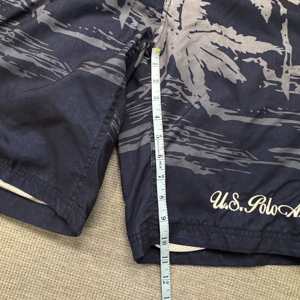 US Polo Assn Mens Dark Blue Hawaiian Board Shorts Swimwear Fully Lined Size L - Picture 11 of 12